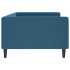 Sofá cama sin colchón terciopelo azul 100x200