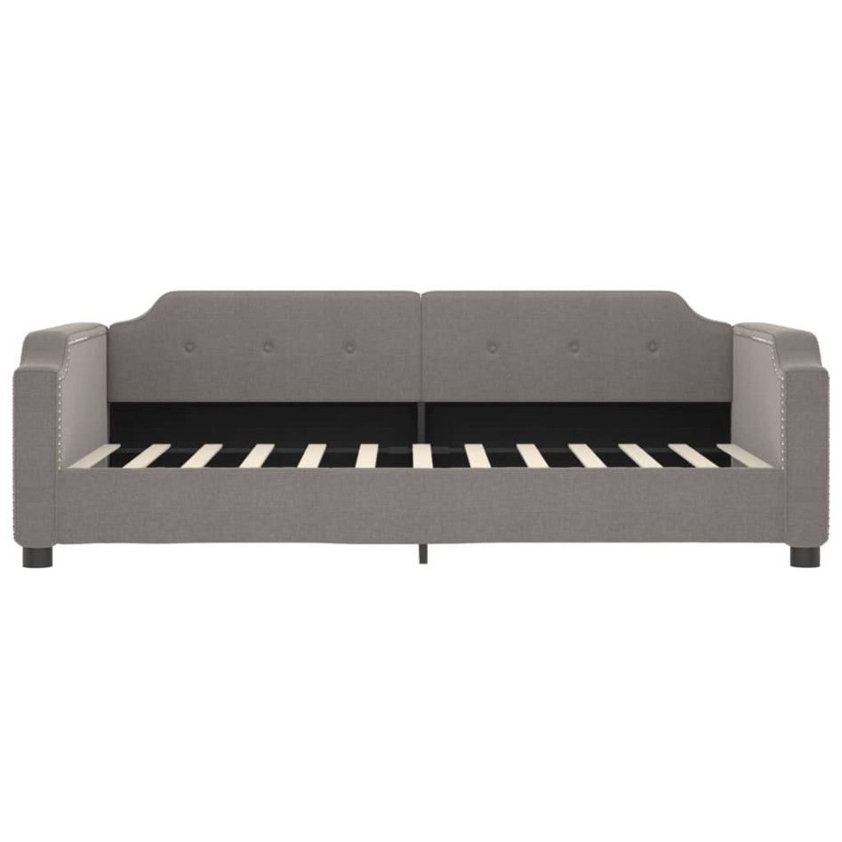 Sofá cama sin colchón tela taupe 90x200