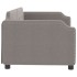 Sofá cama sin colchón tela taupe 90x200