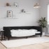 Sofá cama sin colchón terciopelo negro 90x190