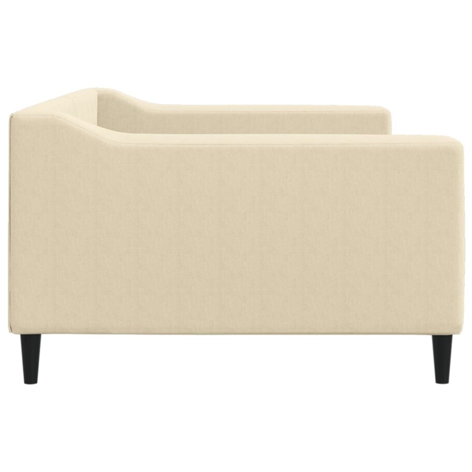 Sofá cama sin colchón tela crema 100x200