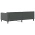 Sofá cama sin colchón tela gris oscuro 90x190
