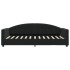 Sofá cama sin colchón terciopelo negro 90x190