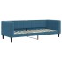Sofá cama sin colchón terciopelo azul 80x200