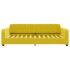 Sofá cama sin colchón terciopelo amarillo 90x200