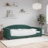 Sofá cama sin colchón terciopelo verde oscuro 100x200