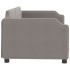 Sofá cama sin colchón tela gris taupe 80x200