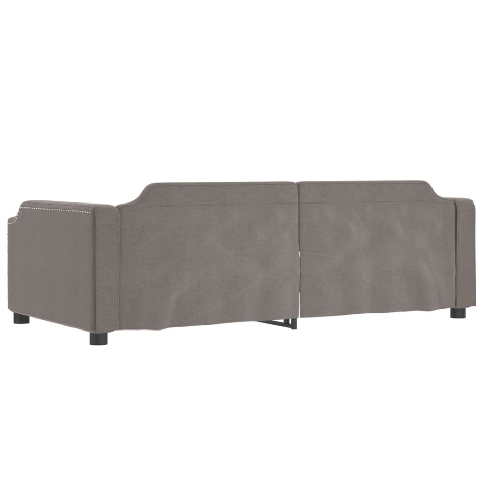 Sofá cama sin colchón tela gris taupe 80x200