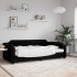 Sofá cama sin colchón tela negro 90x190