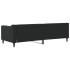 Sofá cama sin colchón tela negro 80x200