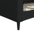 Sofá cama sin colchón tela negro 80x200
