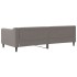Sofá cama sin colchón tela taupe 90x200