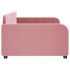 Sofá cama sin colchón terciopelo rosa 90x200