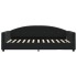 Sofá cama sin colchón terciopelo negro 100x200