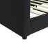 Sofá cama sin colchón terciopelo negro 100x200