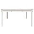 Mesa de jardín madera maciza pino blanco 121x82,5x45