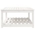 Mesa de jardín madera maciza pino blanco 82,5x82,5x45