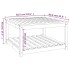 Mesa de jardín madera maciza pino blanco 82,5x82,5x45