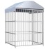 Perrera de exterior con techo 150x150x200