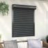 Persiana de aluminio gris antracita 100x130