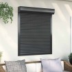 Persiana de aluminio gris antracita 100x130 cm