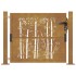 Puerta de jardín acero corten diseño bambú 105x80