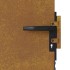 Puerta de jardín acero corten 85x75