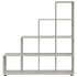 Estantería forma de escalera madera contrachapada gris