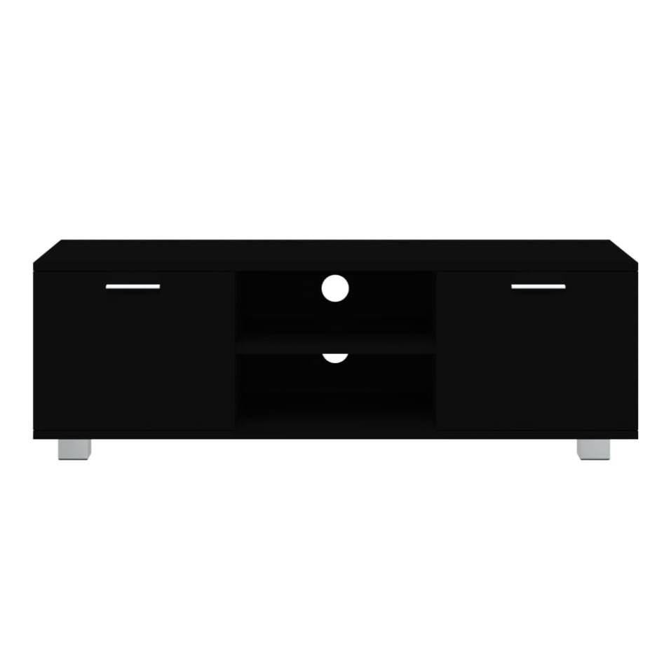 Mueble para TV madera contrachapada negro 120x40,5x35