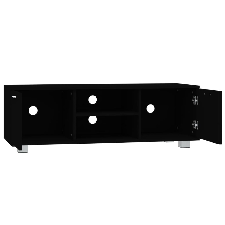 Mueble para TV madera contrachapada negro 120x40,5x35