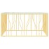 Mesa de centro acero inoxidable y vidrio 100x100x50