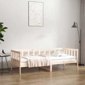 Sofá cama sin colchón madera maciza de pino 80x200