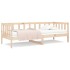 Sofá cama sin colchón madera maciza de pino 80x200