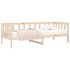 Sofá cama sin colchón madera maciza de pino 80x200