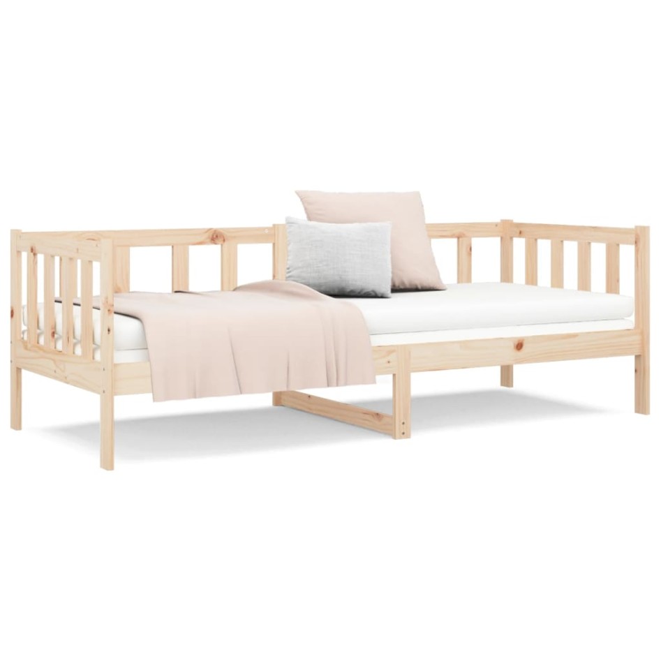 Sofá cama sin colchón madera maciza de pino 80x200