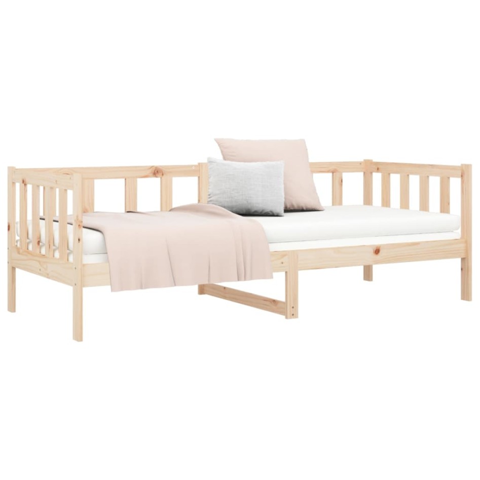 Sofá cama sin colchón madera maciza de pino 80x200