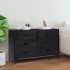 Aparador de madera maciza de pino negro 110x35x70