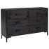 Aparador de madera maciza de pino negro 110x35x70