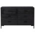 Aparador de madera maciza de pino negro 110x35x70