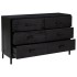 Aparador de madera maciza de pino negro 110x35x70