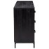 Aparador de madera maciza de pino negro 110x35x70