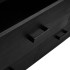 Aparador de madera maciza de pino negro 110x35x70