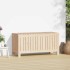Caja de almacenaje jardín madera maciza de pino 108x42,5x54