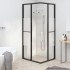 Cabina de ducha ESG semiesmerilado negro 80x70x180