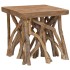 Mesa de centro de troncos madera reciclada mixta 40x40x40