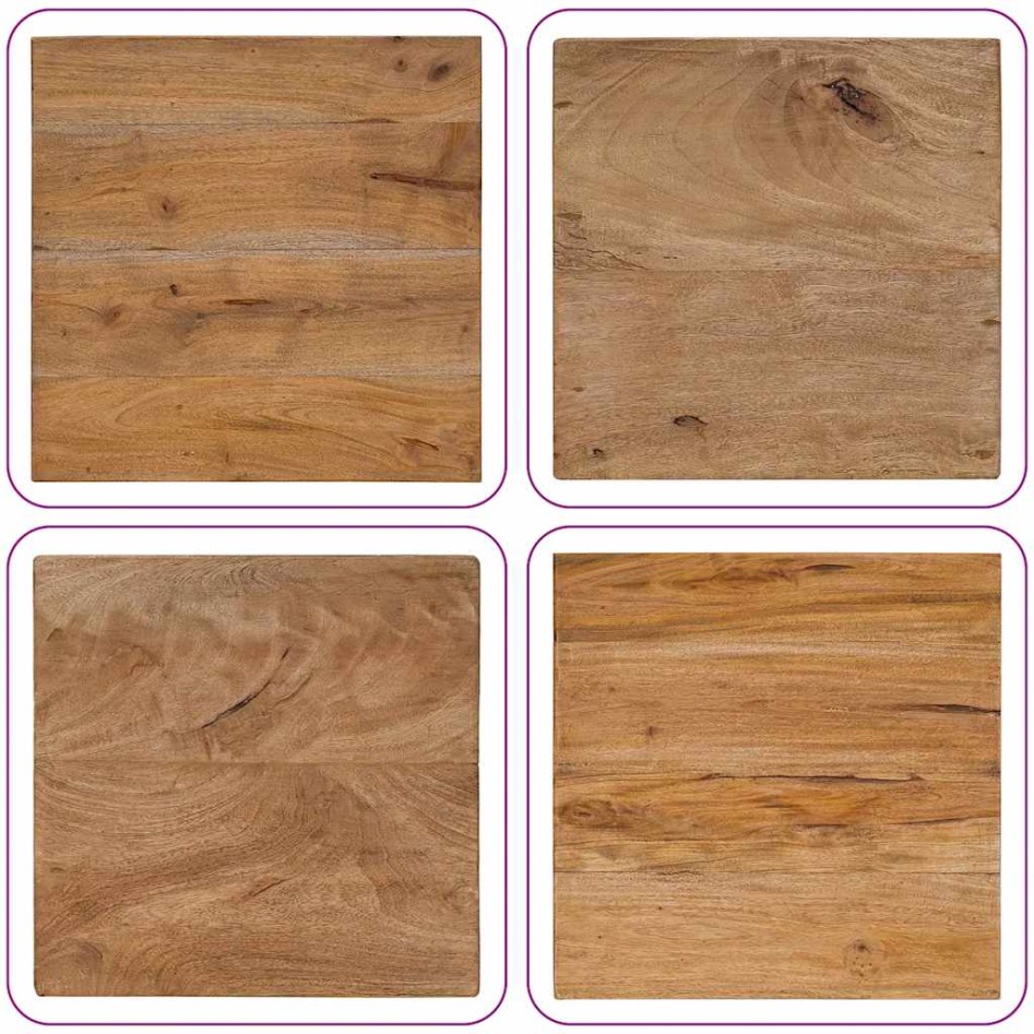 Mesa de centro de troncos madera reciclada mixta 40x40x40