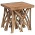 Mesa de centro de troncos madera reciclada mixta 40x40x40