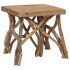 Mesa de centro de troncos madera reciclada mixta 40x40x40
