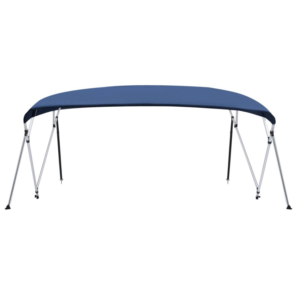 Toldo Bimini de 4 arcos azul marino 243x(230-244)x137