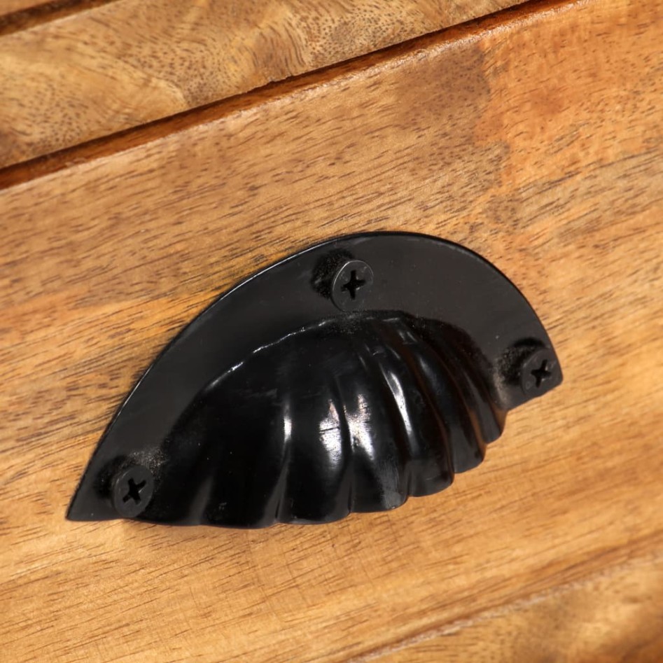 Estantería de 4 niveles 6 cajones madera de mango 122x36x181